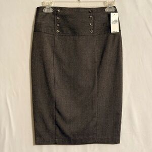NWT Bwear Byer California Brown Pencil Skirt Size 1 (Juniors)